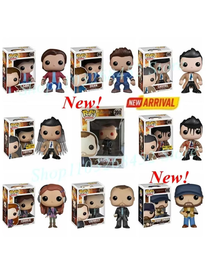 Funko Supernatural Sam, Dean, Castiel, Blood Crowley, Bobby, Actionfigur, Set / Bundle - Bild 4