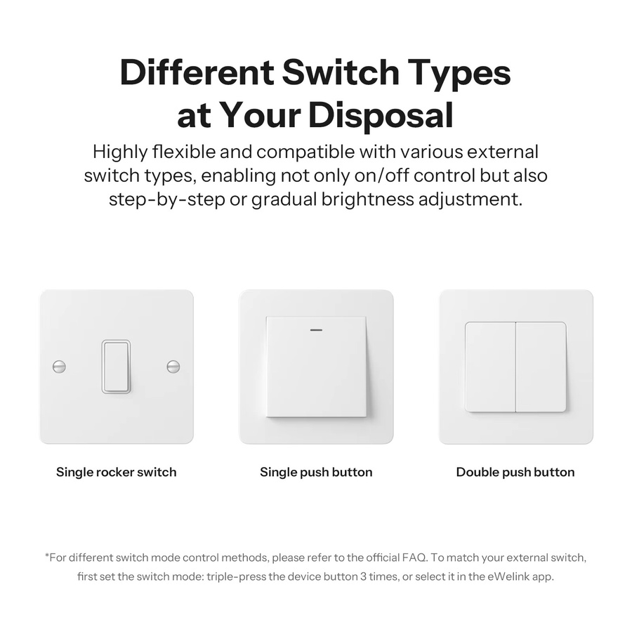 SONOFF MINI-ZBDIM Extreme Zigbee Smart Dimmer Schalter in Weiß mit Echtzeit-Leistungsüberwachung und Überhitzungsschutz - Bild 2