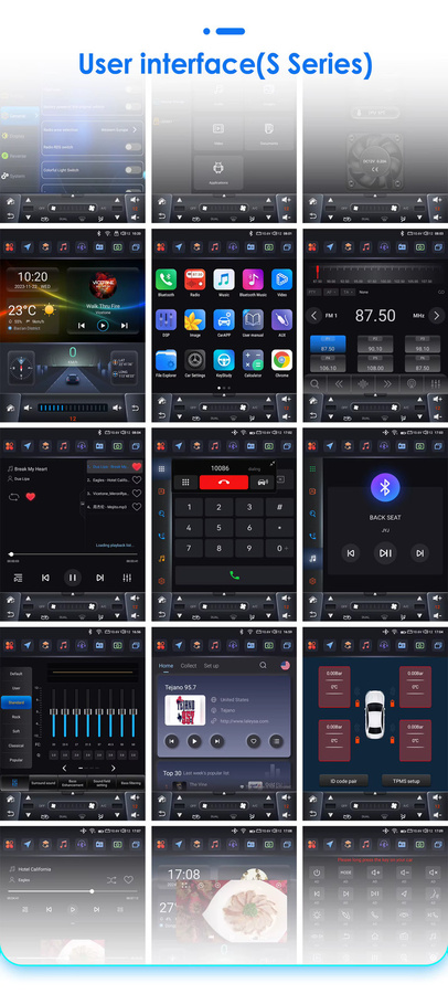 OSSURET Android 13 Autoradio für Toyota Corolla E140 E150 (2006-2013) mit 9,7 Zoll Display, 4G, GPS, Carplay und DSP Multimedia-Player in Schwarz - Bild 3