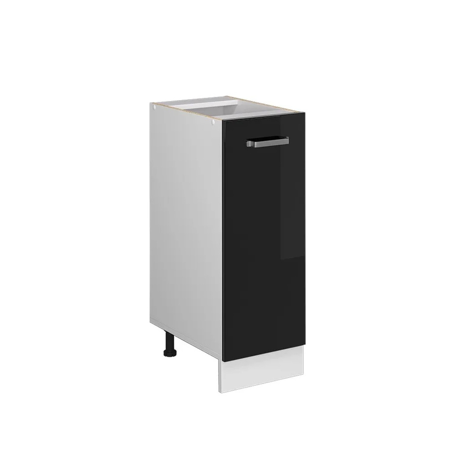 Vicco Apothekerunterschrank R-Line modern in Weiß und Schwarz, Breite: 30 cm - Bild 3
