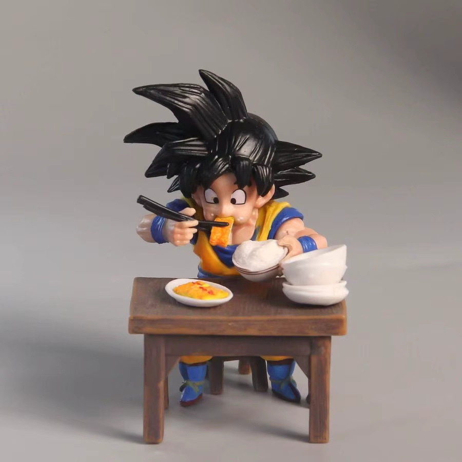 Bandai Dragon Ball Z Vegeta Figur Son Goku beim Essen, Actionfiguren, 8 cm - Bild 2