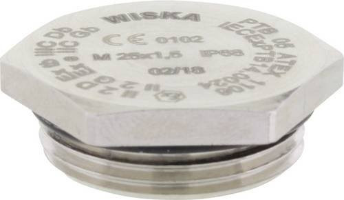 Wiska EX-EMVS 40 Verschlussschraube M40 aus Metall in Silber, 5 Stück - Bild 1