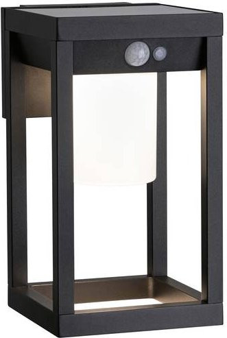 Paulmann Marisol Solar-Wandlampe mit Bewegungssensor, LED, 5,5W, Warmweiß, Schwarz - Bild 1