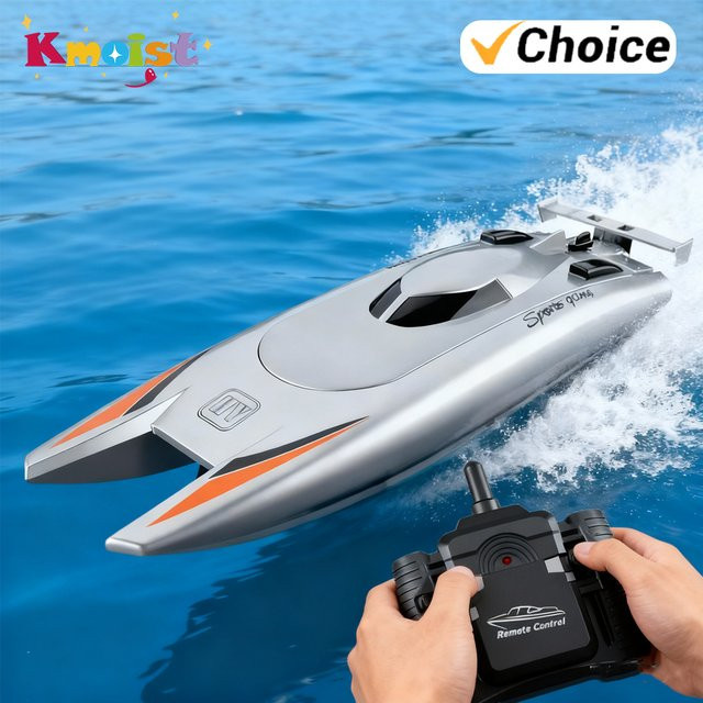 Kmoist RC-Boot, Schnellboot, ferngesteuert, Doppelmotor, wasserdicht - Bild 1