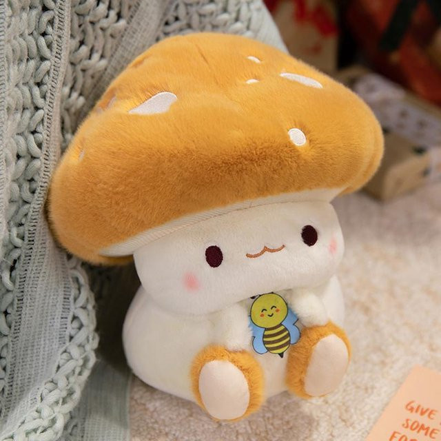 Yiran toy Cartoon-Pilz-Puppe, Plüschtiere, 30cm, bunt/mehrfarbig - Bild 1