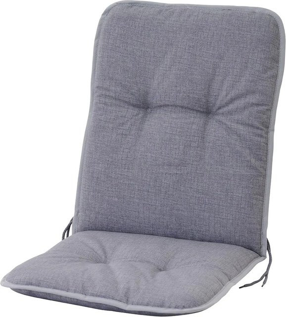 Siena Garden Sesselauflage Elda Grau gesteppt B/T/H: 100 x 47 x 6 cm - Bild 1
