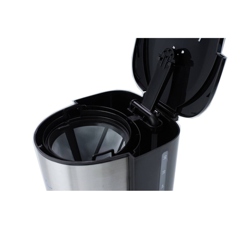 ELTA Germany Kaffeemaschine KME 1000.2 aus Edelstahl in Schwarz und Silber mit Glaskanne und Auto-Shutoff - Bild 2