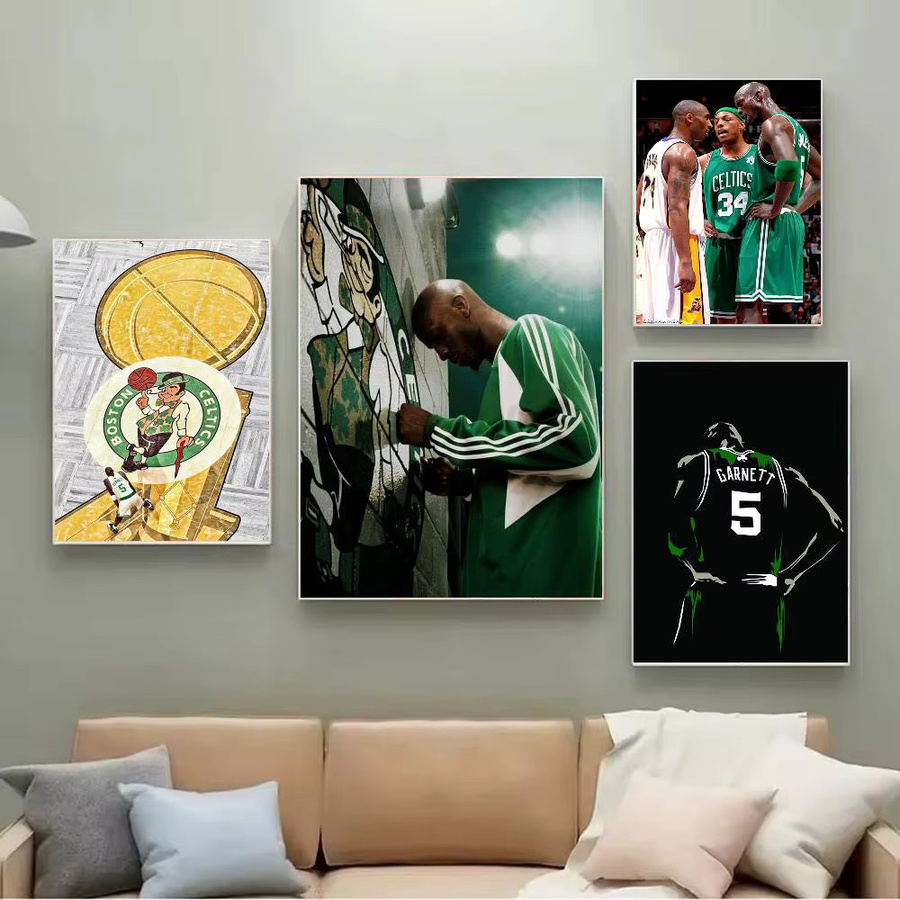 Kayou K-Kevin G-Garnett Poster, selbstklebender und wasserfester Kunstdruck in Mehrfarbig, abstrakte Wanddekoration für Café, Bar oder Zimmer - Bild 3