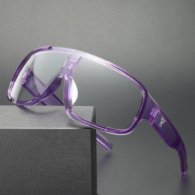 Yiran toy Sportsonnenbrille, Unisex, Vollrand, Kunststoff, lila - Bild 1