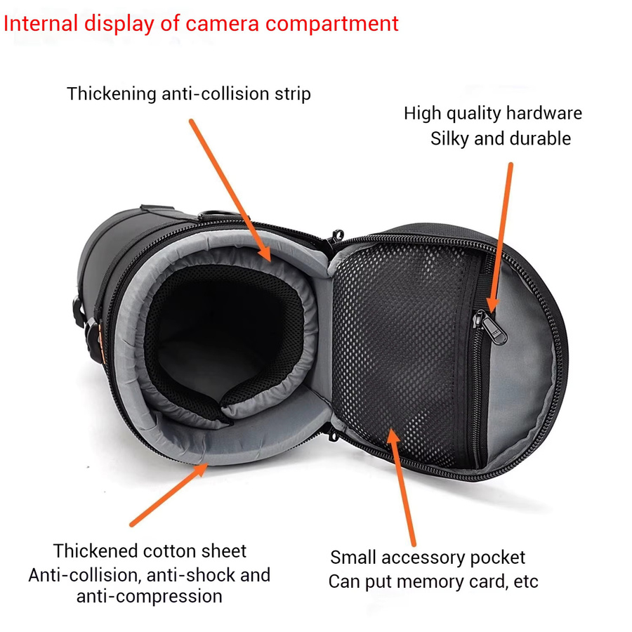 Sony Kamerarucksack Pro für Super-Teleobjektive und Fotografie mit Schutztasche für A79 und 400-800 Objektive - Bild 3