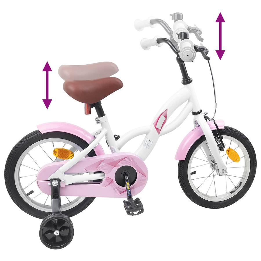 VD Home Furnishing Kinderfahrrad 16 Zoll Weiß - Bild 1