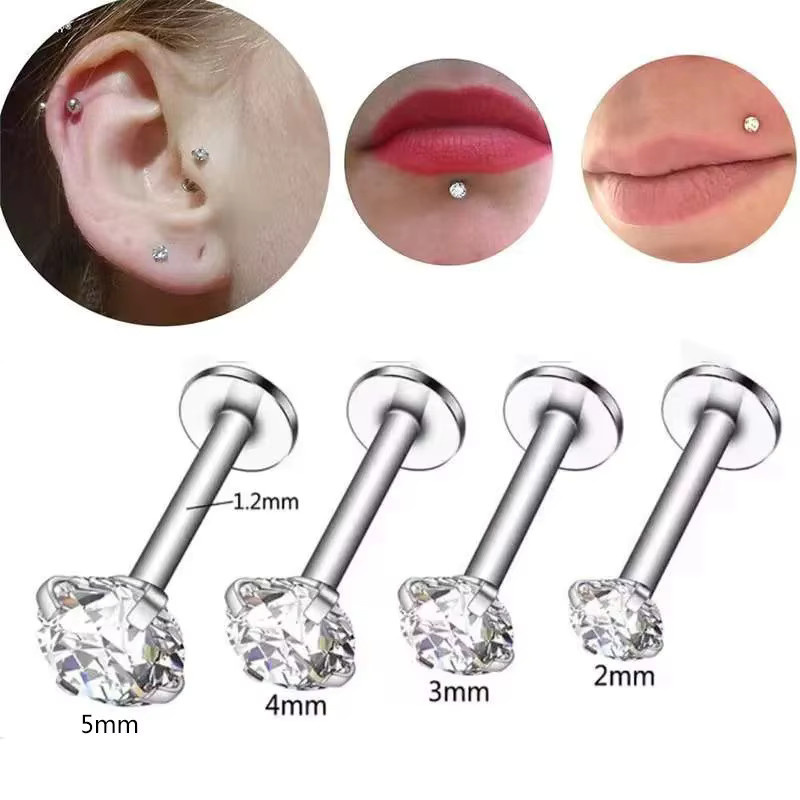 EVISPOL Ohrstecker Edelstahl, Kristall, Unisex - Bild 2