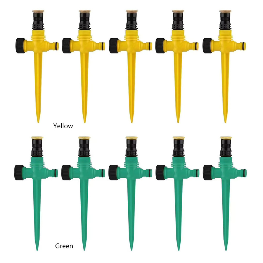VKTECH Wassersprinkler Set in Grün, verstellbar mit 360-Grad-Drehung für den Garten - Bild 2