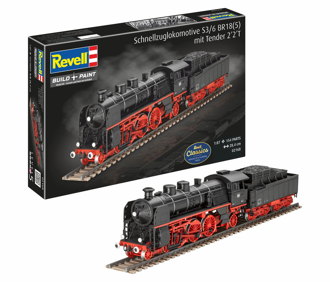 Revell S3/6 BR18 Lokomotive, Bausatz, 1:87, ab 13 Jahren - Bild 4