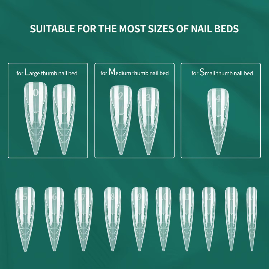 Nailpop Nail Dual Form Nagelverlängerungsformen, 360 Stück, Unisex - Bild 2
