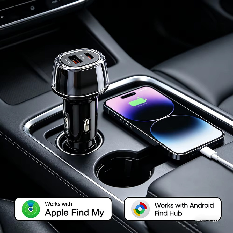 TPBUFF Auto-Ladegerät mit 30W USB-C QC 3.0 Schnellladegerät für iOS und Android, Schwarz - Bild 3