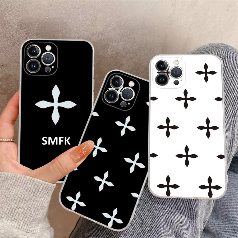 S-SMFK Transparente Weiche Handyhülle für iPhone 11 bis iPhone 17 Pro Max in Transparent und Schwarz - Bild 3