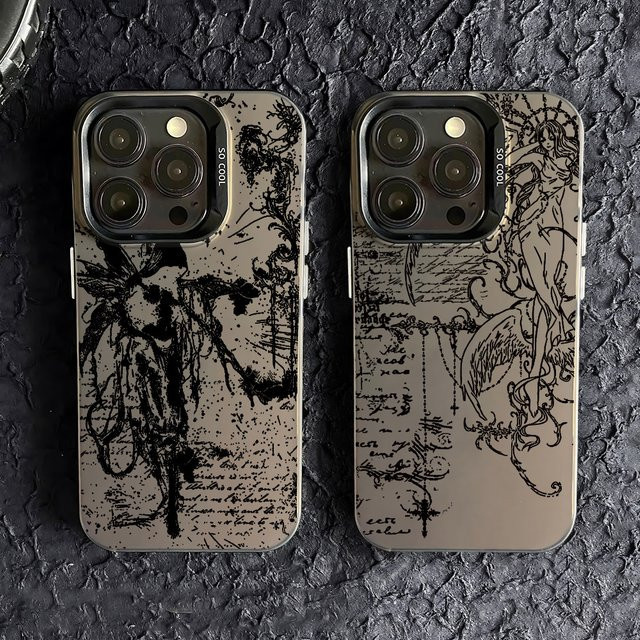 Retro Gothic Skulptur Handyhülle für Samsung Galaxy A-Serie 4G und 5G Cover - Bild 1
