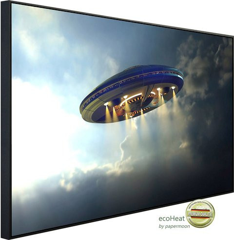 papermoon Infrarotheizung EcoHeat Ausserirdisches UFO mit Matt-Effekt in Bunt, App-Steuerung und Überhitzungsschutz - Bild 1