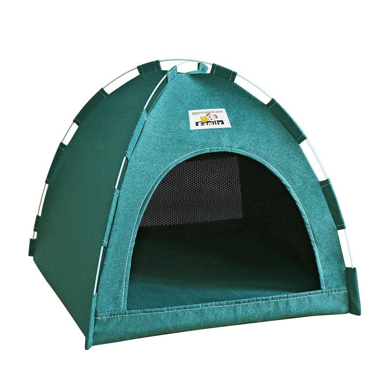 Faltbares Katzenhaus von Yiran Furniture aus Plüsch, tragbares Haustierzelt für Katzen und Hunde, B/T/H: 36 x 36 x 28 cm - Bild 3