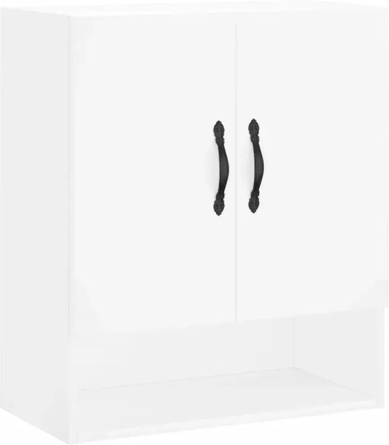 vidaXL Wandschrank Weiß aus Holzwerkstoff mit Scharniertüren B/T/H: 60 x 31 x 70 cm - Bild 1