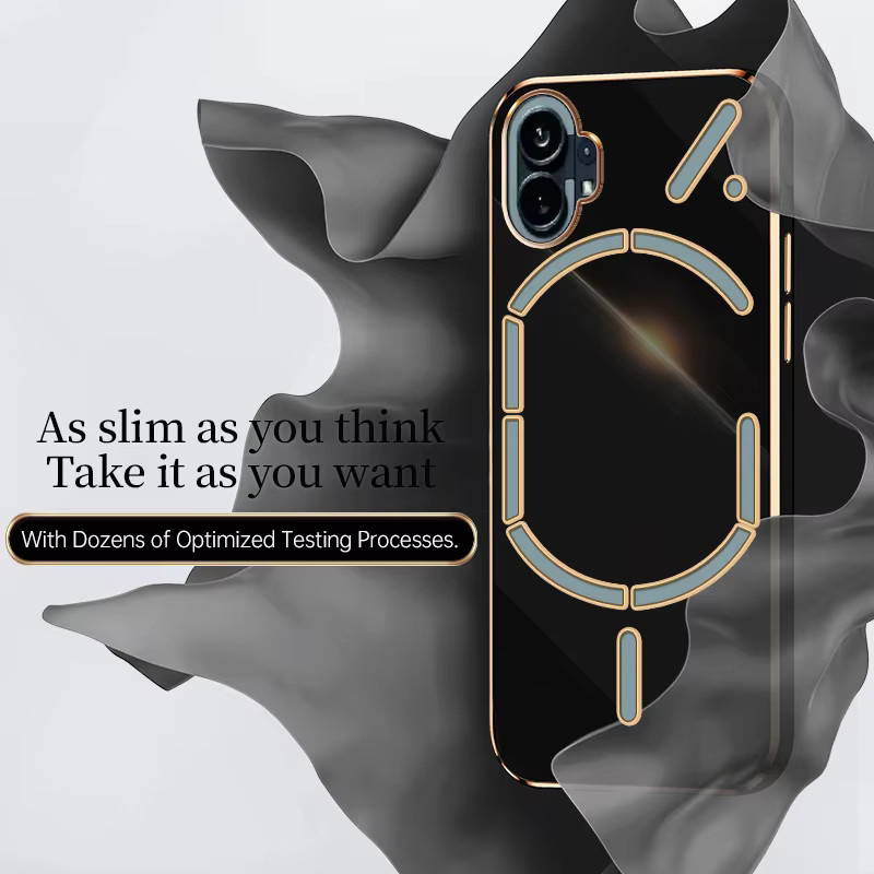 Stoßfeste Silikon-TPU Schutzhülle für Nothing Phone 1 5G in Schwarz - Bild 2