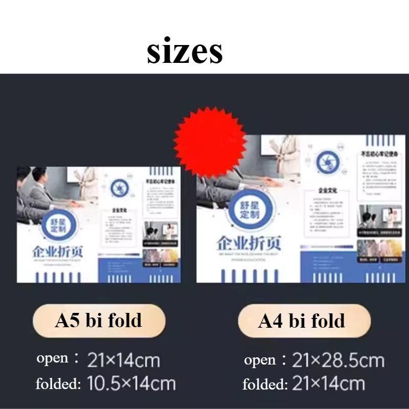 Individuell bedruckte Flyer und Broschüren in A5 und A4, 250 Stück, mehrfarbig, faltbar als Bi-Fold oder Tri-Fold sowie als Postkarte oder Katalog - Bild 4
