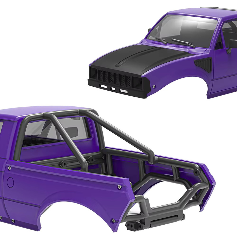 FACSNY Pickup Hard Body Shell mit Bett Rack, 1:24, Zubehör - Bild 3