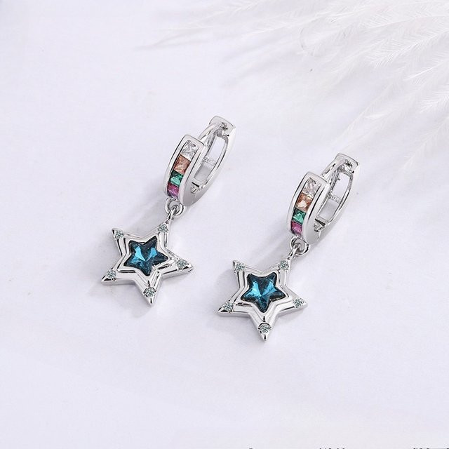 SAY Ohrringe, 925 Silber, bunter Zirkonia, Damen - Bild 1