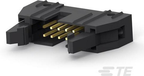 TE Connectivity Einbau-Stiftleiste Standard in Schwarz aus Kunststoff 5499374-1 - Bild 1
