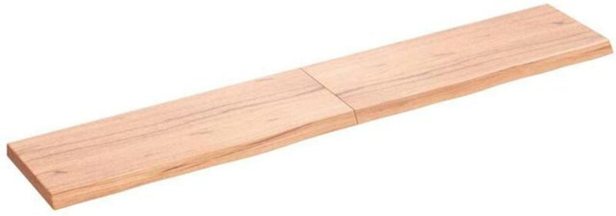 Vidaxl Wandregal aus Massivholz Eiche in Braun im Landhausstil, B/T/H: 160 x 30 x 20 cm - Bild 1