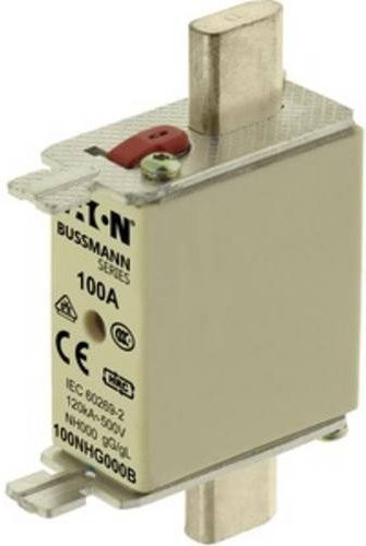Eaton NH-Sicherung 100NHG000B mit mechanischer Sicherungsanzeige, Größe 000, 100A, 500V, 3er-Set - Bild 1