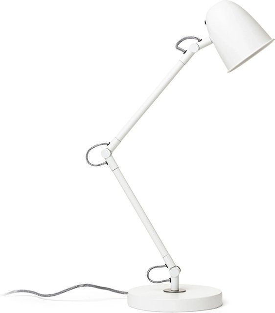 Rendl Tischleuchte Danny LED Schreibtischlampe Weiß mit E14 Fassung und 5 W - Bild 1