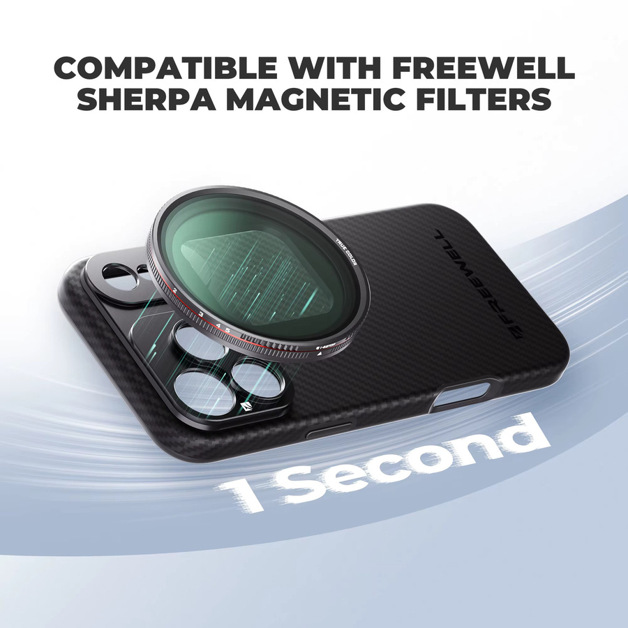 Freewell 17mm Mount iPhone Hülle für iPhone 17/16/15/14/13 Pro und Pro Max in Schwarz für Fotoobjektiv-Filterzubehör - Bild 2