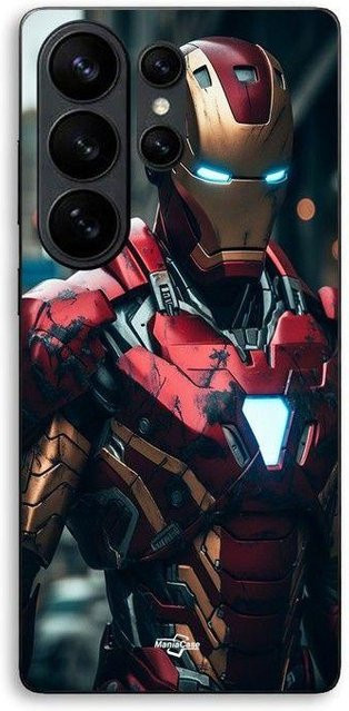 Samsung Galaxy S26 Ultra Hülle Iron Man Kampf Maniacase in Schwarz und Multicolour - Bild 1