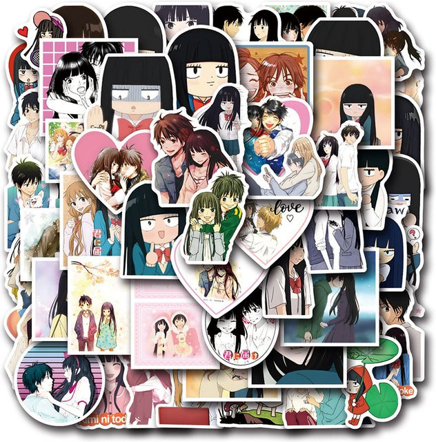 Bandai Kimi ni Todoke Aufkleber, Cartoon Kuronuma Sawako Anime-Sticker - Bild 1