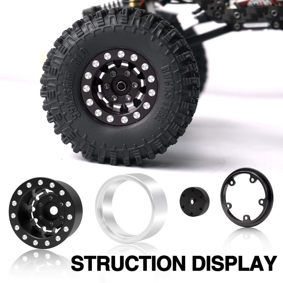 OGRC 1.0 Deep Dish Felgen Negativ versetzt 7 mm Räder, Maßstab 1:24 - Bild 4