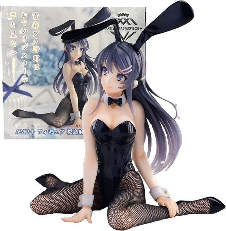Anime-Figur Sakurajima Mai Bunny Girl aus Seishun Buta Yarou Wa Odekake Sister No Yume O Minai von Fashnics, Höhe: 11 cm, Material: PVC - Bild 1