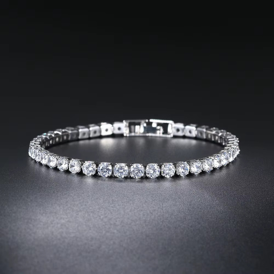 StoneAge Tennis Armband, Silber, Zirkon, Unisex - Bild 2