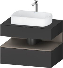 Duravit Waschtischunterschrank Qatego in Anthrazit, B/T/H: 80 x 55 x 60 cm - Bild 1