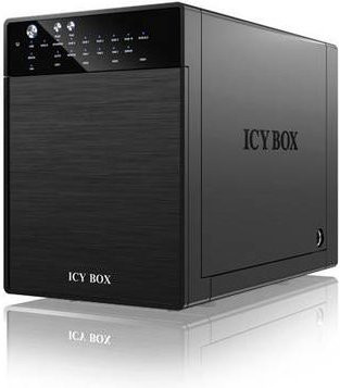 ICY BOX IB-RD3640SU3 4-fach RAID Gehäuse für 3.5 Zoll SATA Festplatten mit USB 3.2 Gen 1 und eSATA in Schwarz - Bild 1