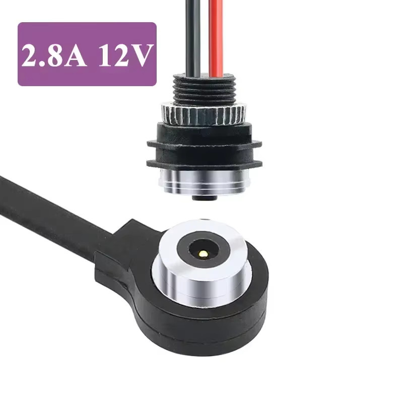 MAOLEI Magnetisches Ladekabel 12V 2,8A Wasserdichtes Stecker-Buchse Set in Schwarz für Wearable-Geräte - Bild 4