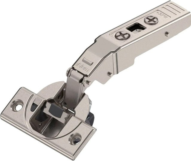 Blum Clip Top Blumotion Winkelscharnier 30 Grad mit Soft-Close und maximalem Aufschlagwinkel, vernickelt, Silber - Bild 1