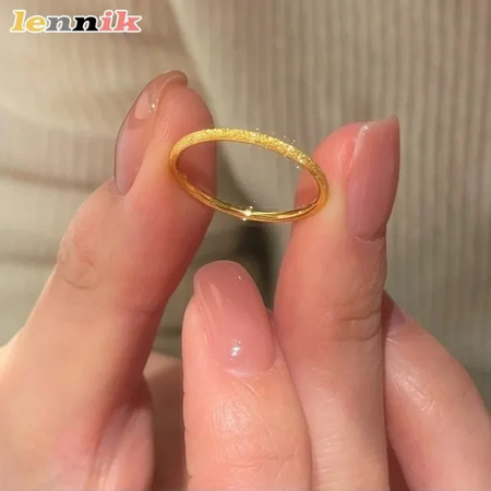 LENNIK Ring Damen, Sandgold, Vintage