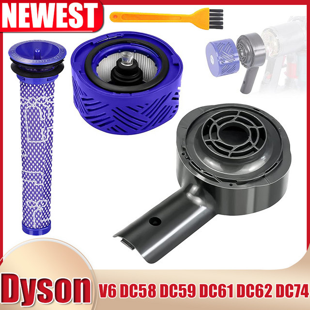 Dyson Staubsauger-Zubehör Set mit Motor-Rückabdeckung, Rückfilter und Frontfilter für V6 DC58 DC59 DC61 DC62 DC74 - Bild 1