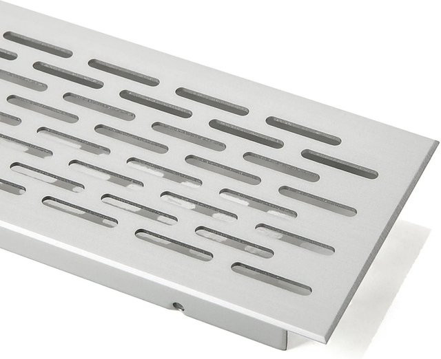 SO-TECH Lüftungsgitter mit ovaler Lochung aus Aluminium in Silber, Durchmesser: 250 mm - Bild 1