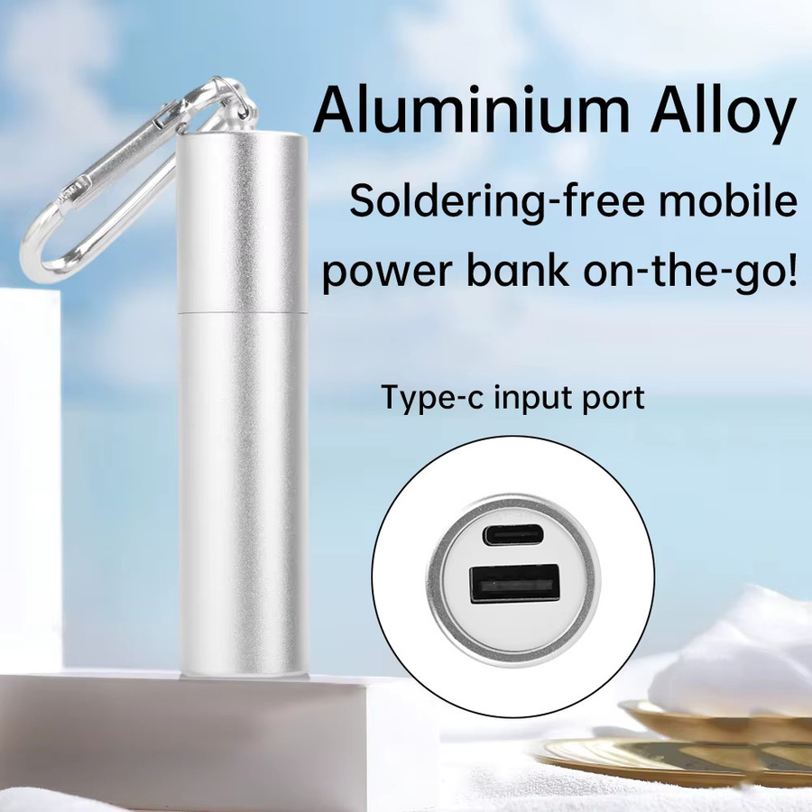 diymore DIY Power Bank Gehäuse mit USB Typ-C, 5V 2A, Farbe: Silber, für 18650/21700 Akkus - Bild 2