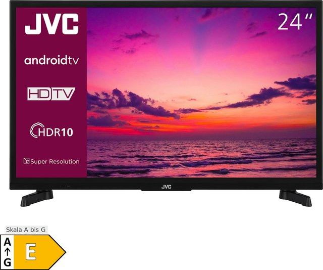 JVC LT-24VAH3455 Android Smart TV 24 Zoll HD-Ready HDR LED Fernseher in Schwarz - Bild 2