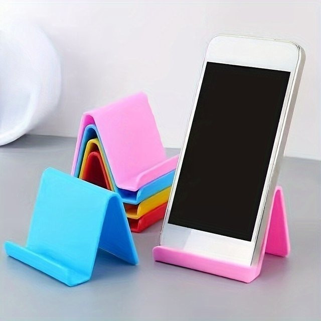 Tragbarer Mini-Telefon- und Tablet-Ständer in Pink, multifunktionaler verstellbarer Desktop-Handyhalter für Smartphone, iPad und Android - Bild 1