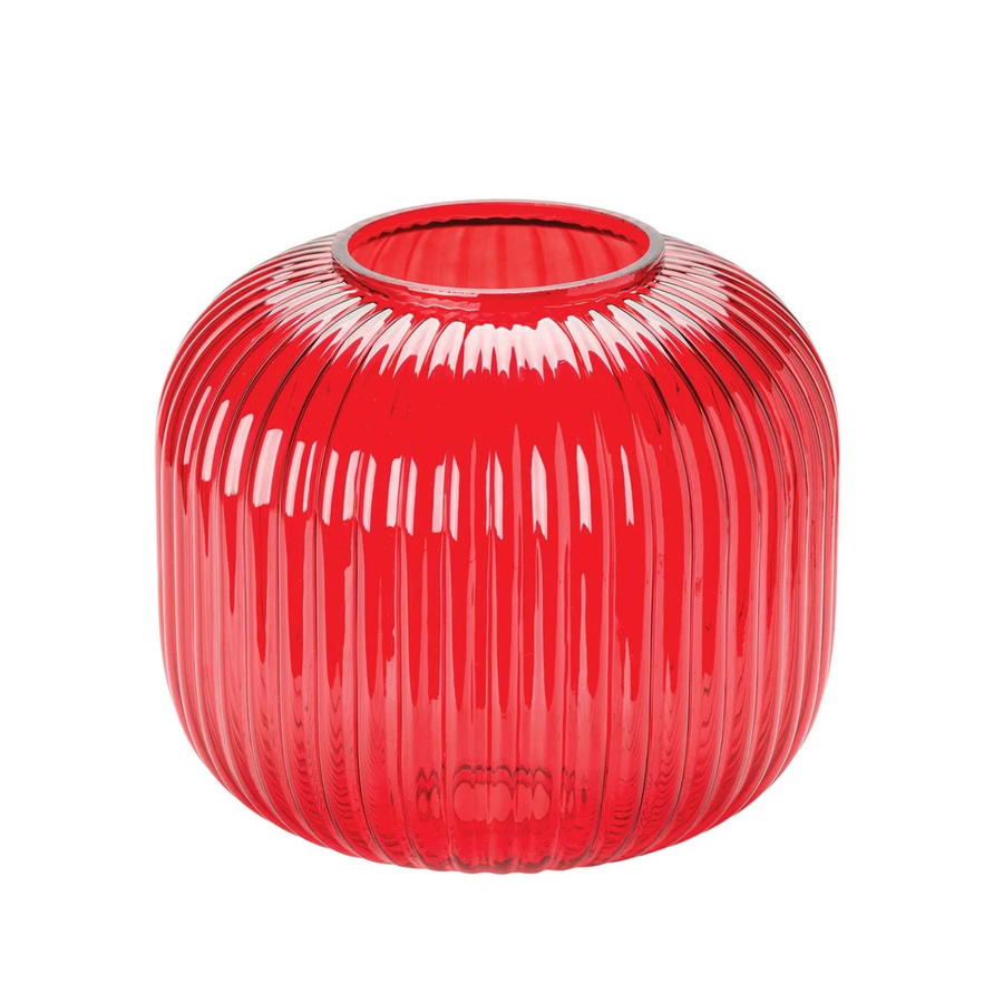Orion Lightstyle Glas Lampenschirm in Rot mit klassischer Formgebung, Durchmesser: 20 cm, Fassung E27 - Bild 2